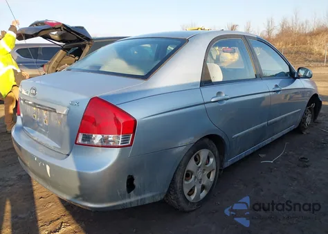 2008 Kia Spectra Ex from USA, damaged, VIN KNAFE122585575335